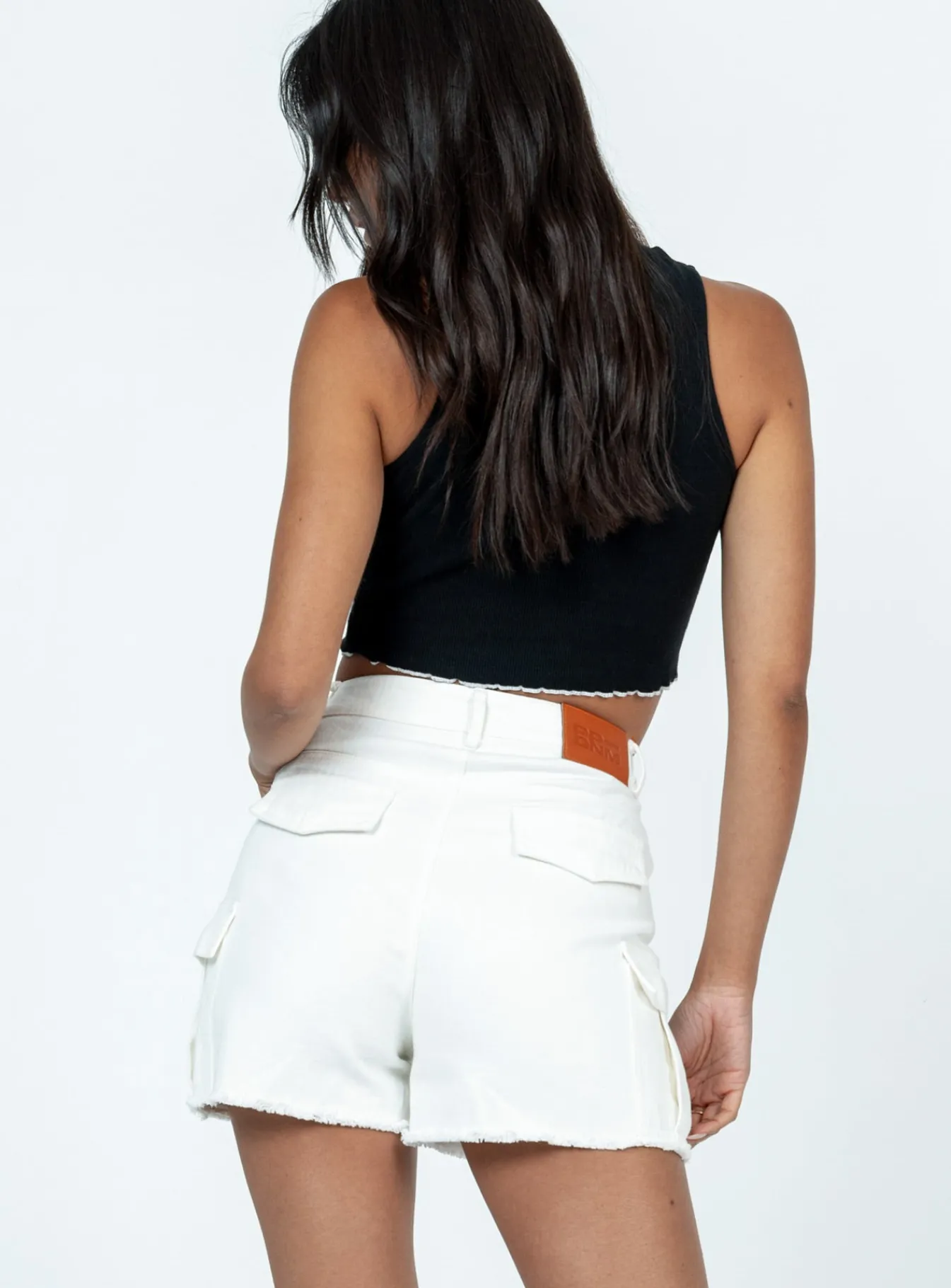 Princess Polly Wallace Cargo Short White Cheap
