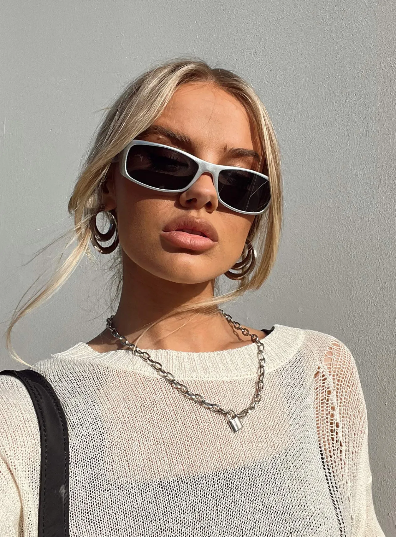 Princess Polly Wallace Sunglasses Chrome Online