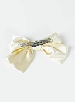 Princess Polly Walters Hair Bow Beige Discount