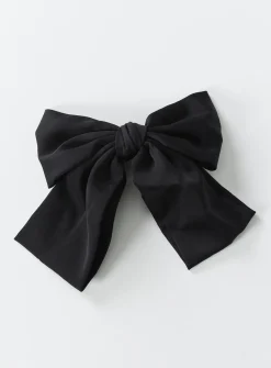 Princess Polly Walters Hair Bow  Black Clearance
