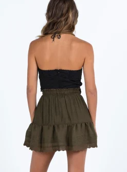 Princess Polly Wandan Mini Skirt Brown Cheap