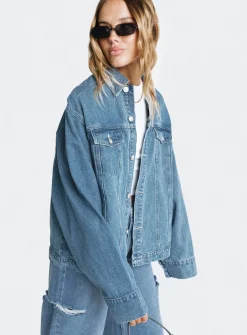 Princess Polly Ward Mid Washjacket   Denim Fashion