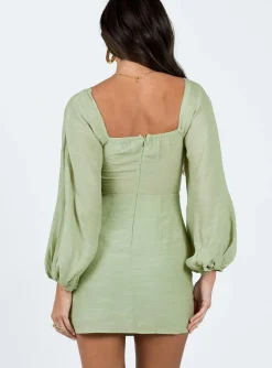 Princess Polly Warra Mini Dress Sage Cheap