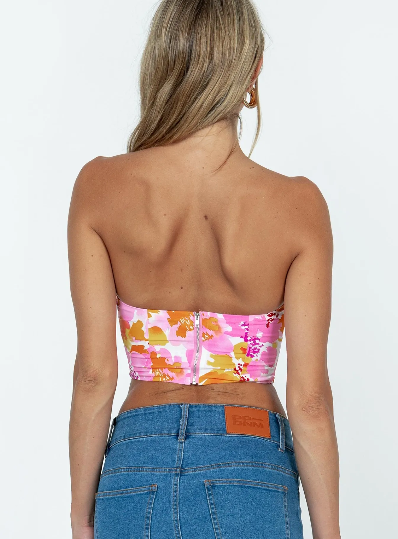 Princess Polly Waverly Strapless Top Pink Outlet