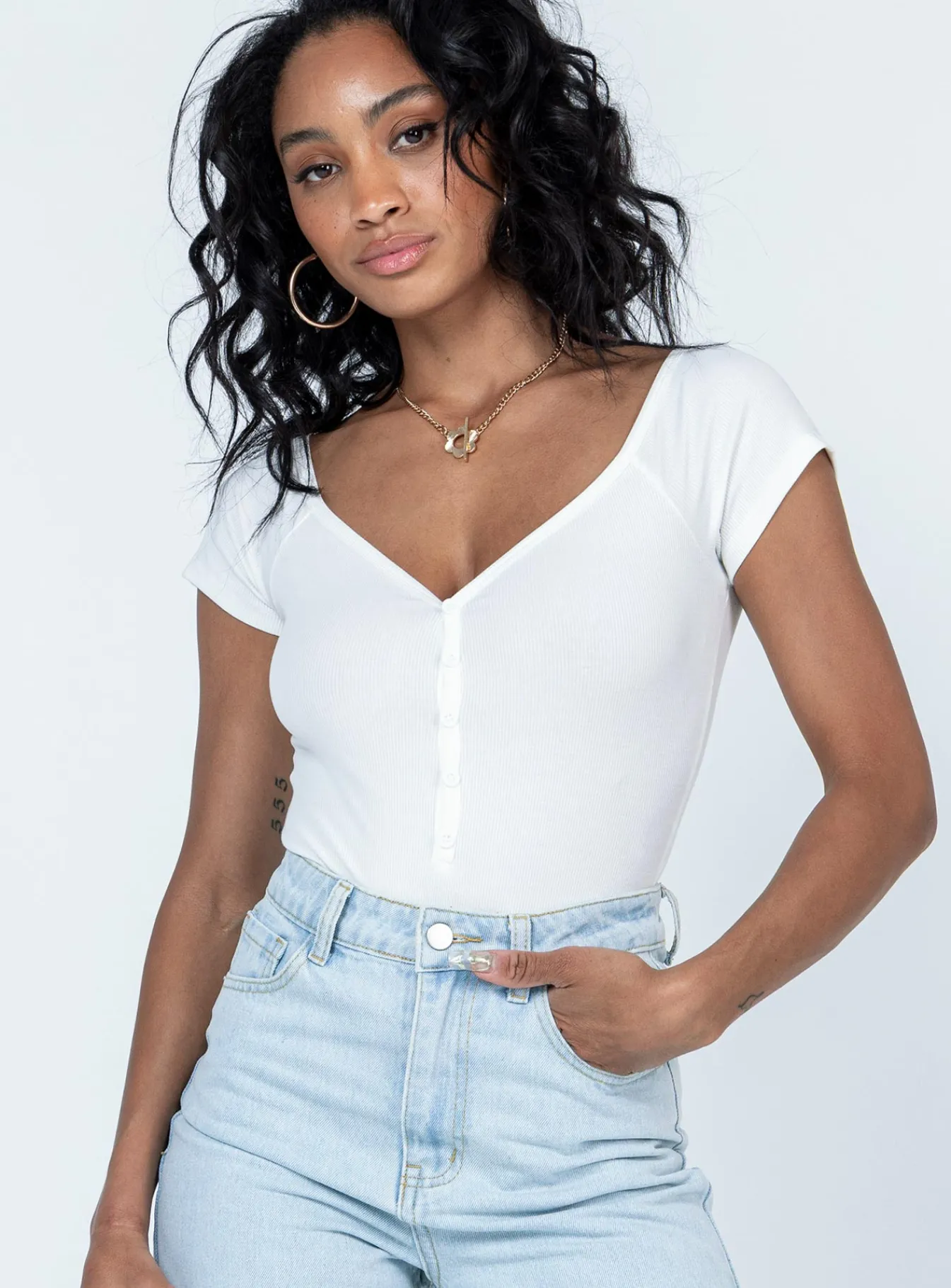 Princess Polly Wayne Bodysuit White Discount