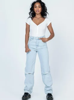 Princess Polly Wayne Bodysuit White Discount