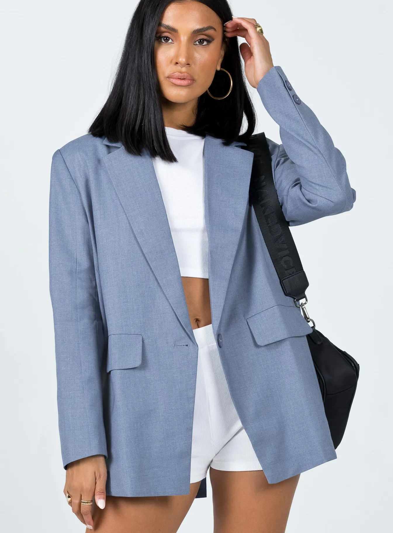 Princess Polly Welcome To The Jungle Blazer Blue Best Sale