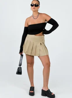 Princess Polly Weller Long Sleeve Top  Black New
