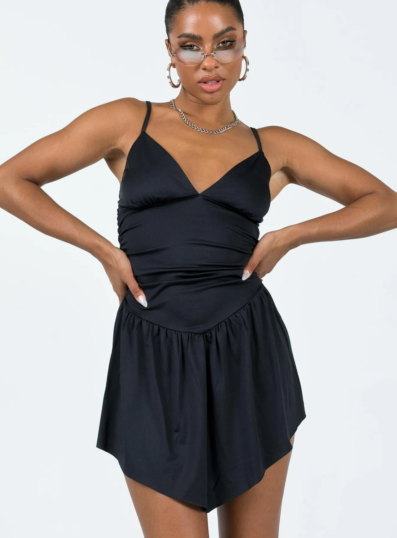 Princess Polly Welsh Mini Dress Black Store