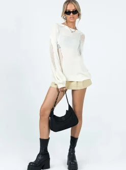 Princess Polly Wendy Oversized Sweater Cream Flash Sale
