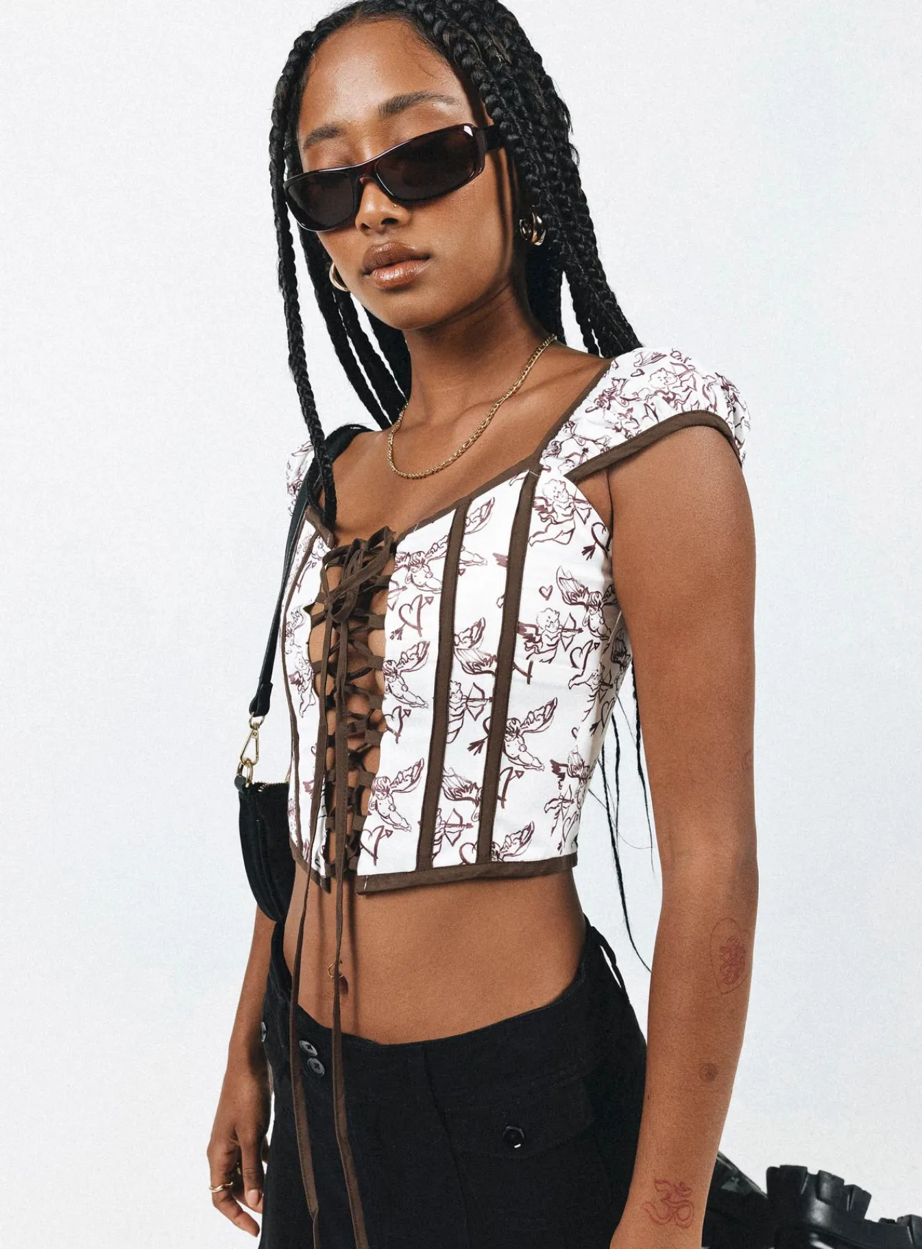 Princess Polly Wentworth Corset Top Multi Hot