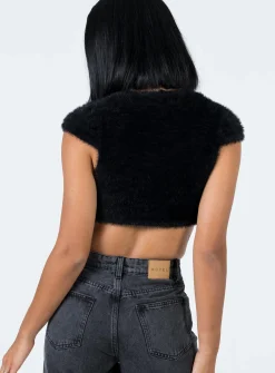 Princess Polly Westside Crop  Black Shop