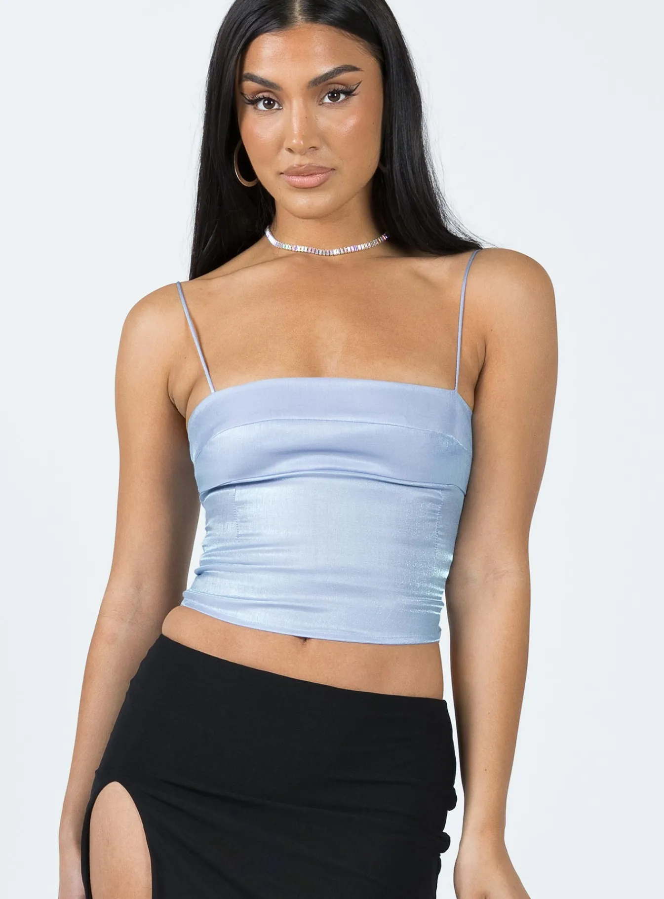 Princess Polly White Rabbit Top Blue Cheap