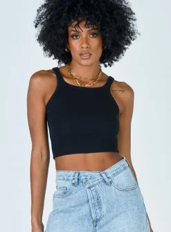 Princess Polly Wild Eyes Tank Top Black Best Sale
