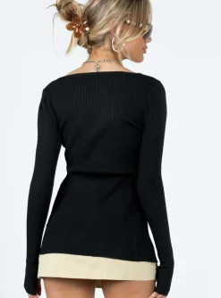 Princess Polly Wild Love Knit Onyx Hot