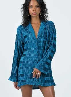 Princess Polly Wilkinson Mini Dress  Blue Store