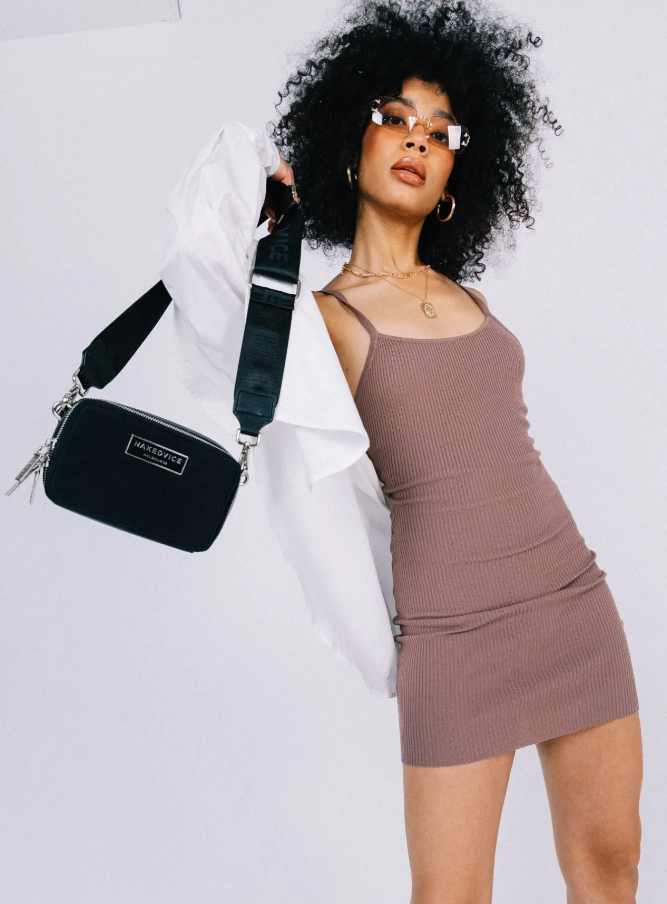 Princess Polly Wilson Mini Dress Brown Hot