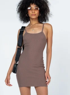 Princess Polly Wilson Mini Dress Brown Hot