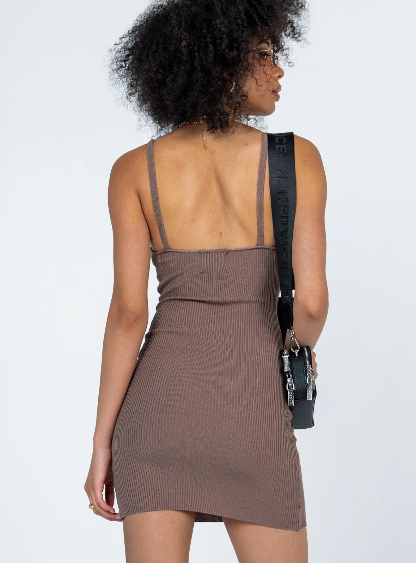 Princess Polly Wilson Mini Dress Brown Hot