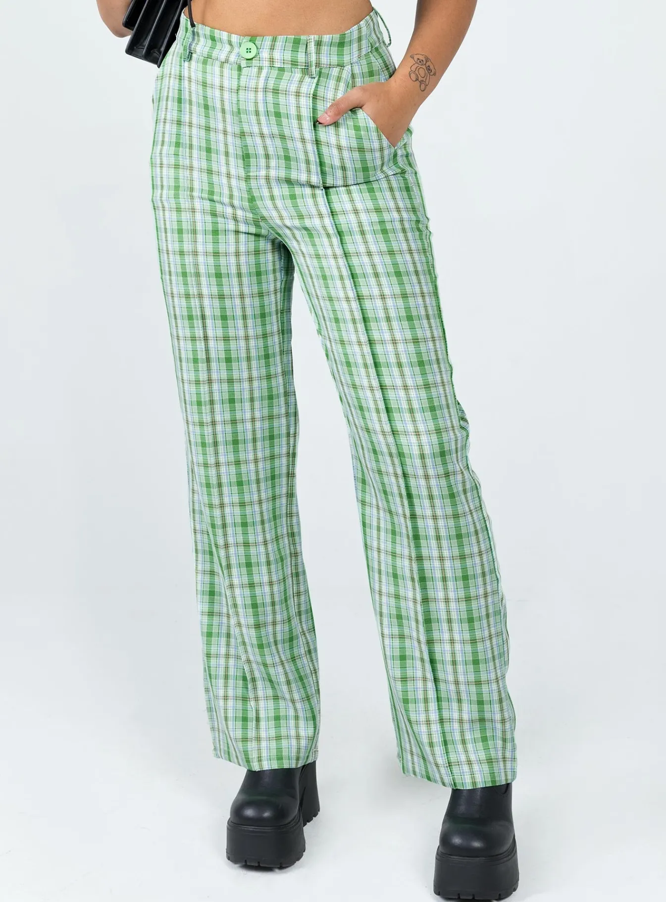 Princess Polly Wiluna Pants Green Discount