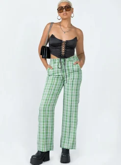 Princess Polly Wiluna Pants Green Discount