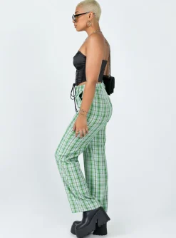 Princess Polly Wiluna Pants Green Discount