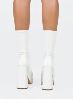 Princess Polly Windsor Smith Angelz Platform Boots Snow New