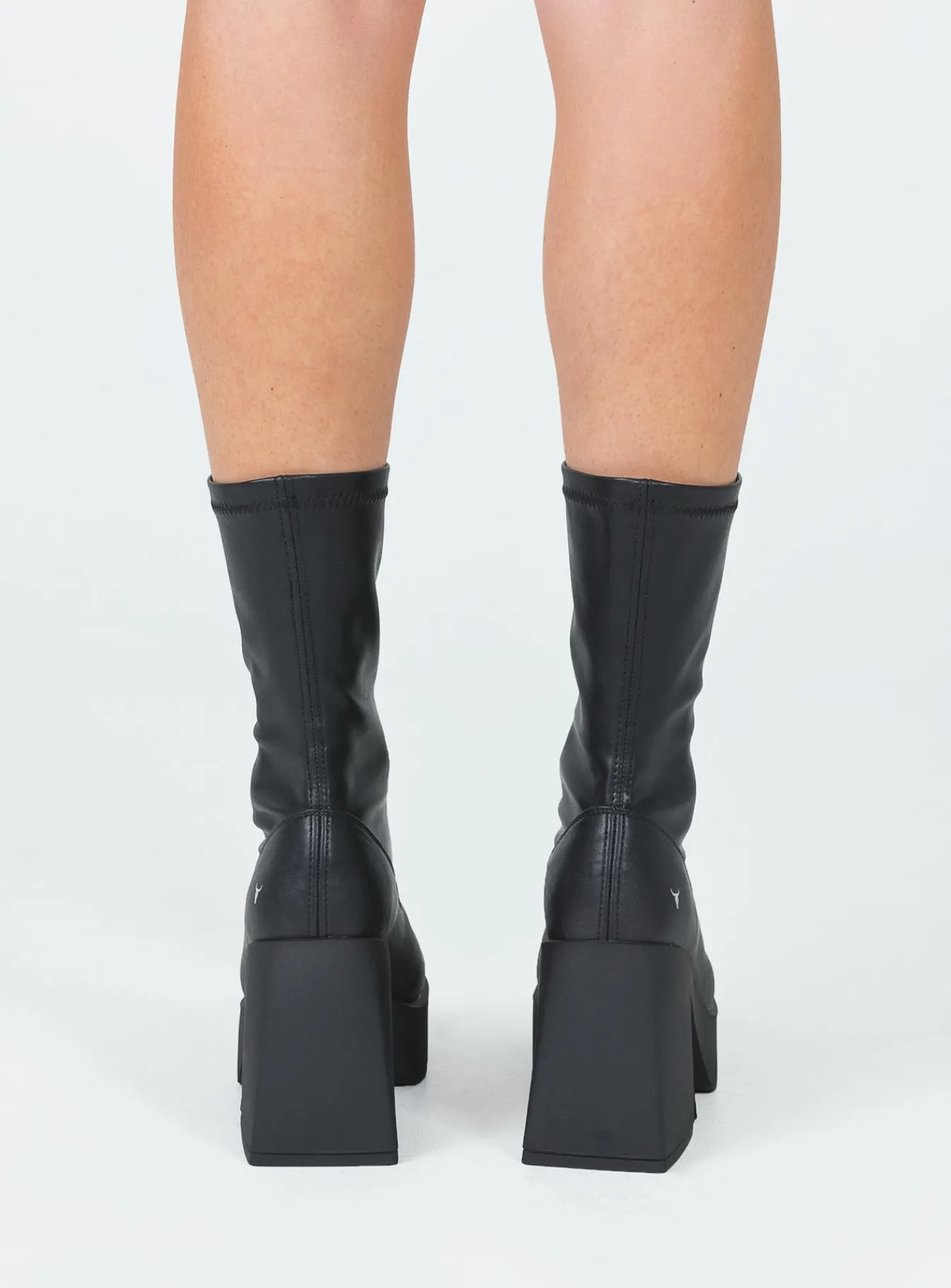 Princess Polly Windsor Smith Baddeststretch Sock Boots Black Shop