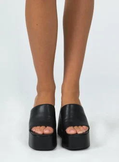 Princess Polly Windsor Smith Highrise Platform Heel  Black Clearance
