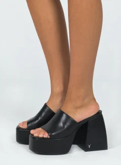 Princess Polly Windsor Smith Highrise Platform Heel Black Clearance