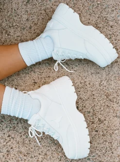 Princess Polly Windsor Smith Lux Sneakers  White Best Sale