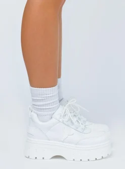 Princess Polly Windsor Smith Lux Sneakers White Best Sale