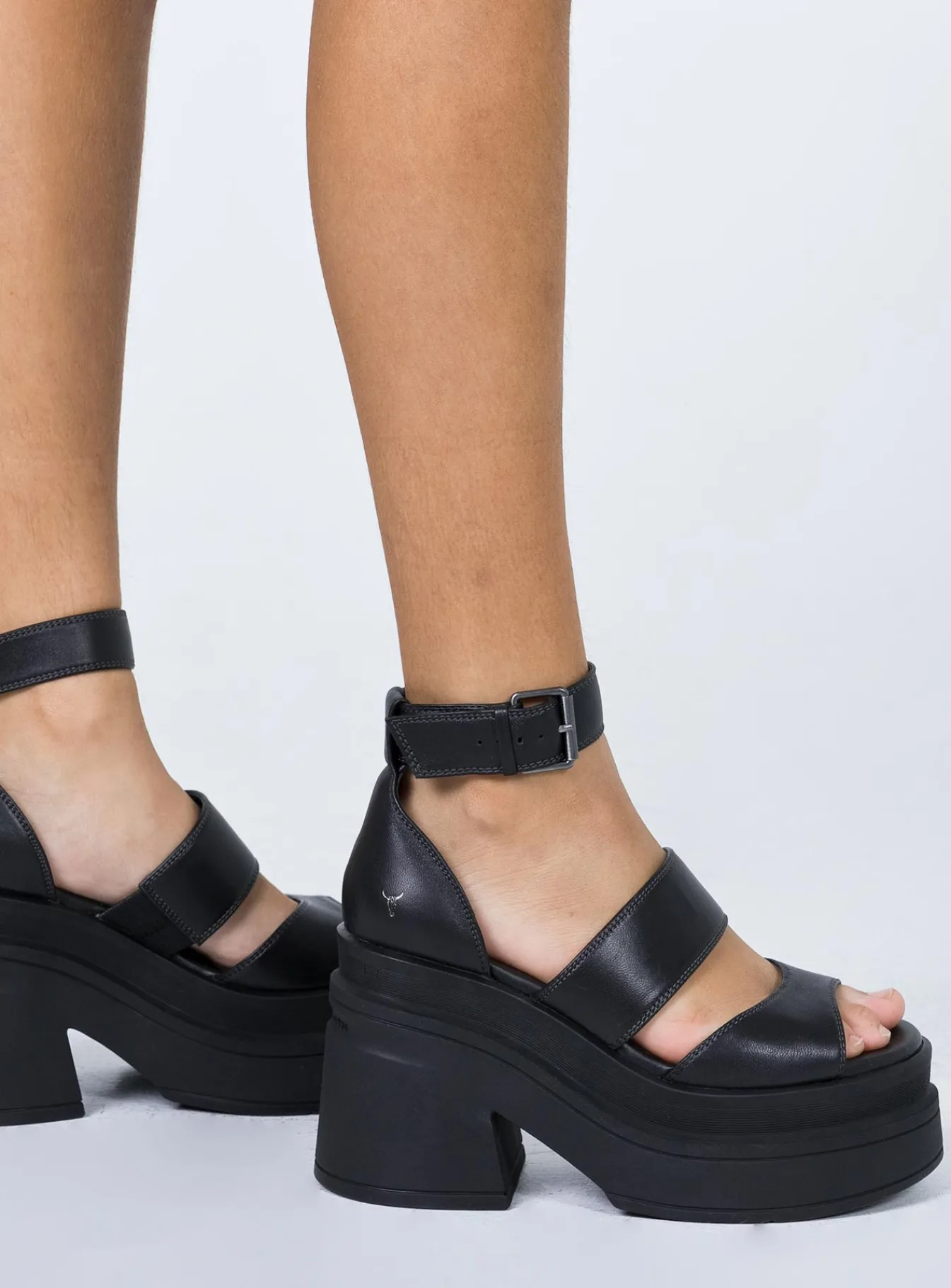 Princess Polly Windsor Smith Match Leather Sandal Black Online