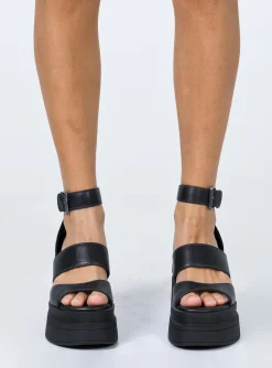 Princess Polly Windsor Smith Match Leather Sandal Black Online