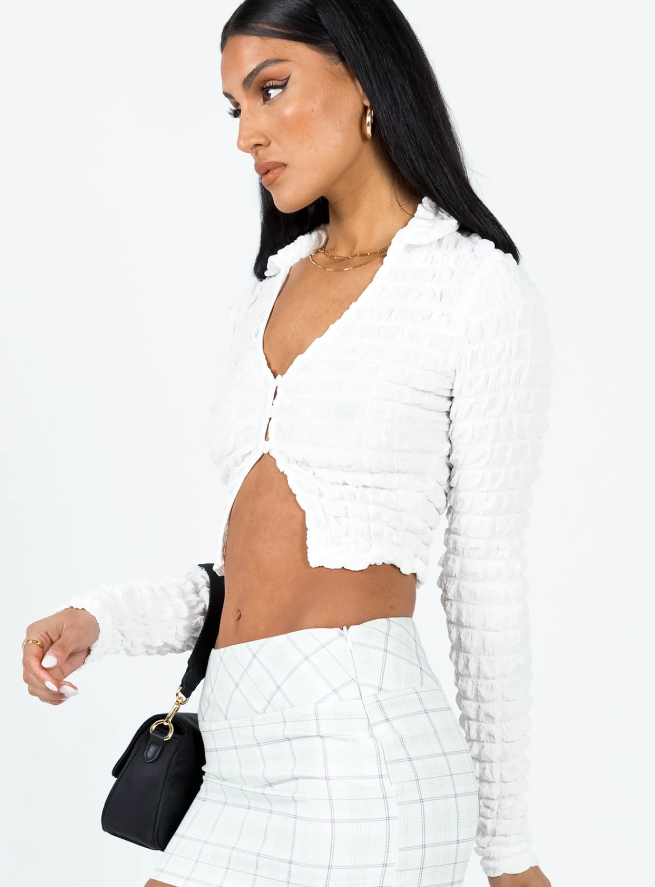 Princess Polly Winfrey Long Sleeve Top White Best