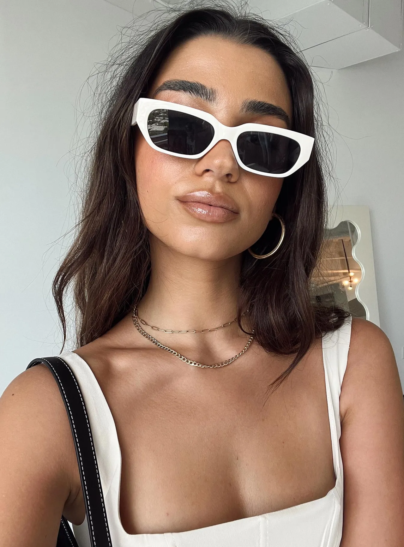 Princess Polly Winnick Sunglasses Cream Best