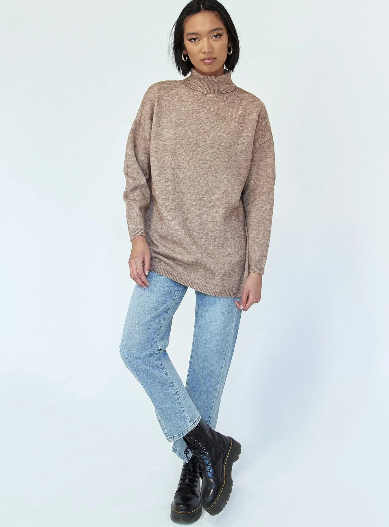 Princess Polly Winston Oversize Jumper/Sweater Beige Best Sale