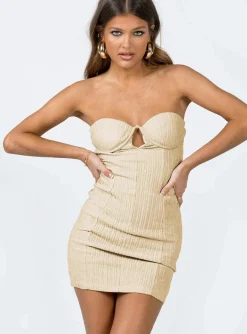 Princess Polly Winstone Strapless Mini Dress  Cream Best Sale