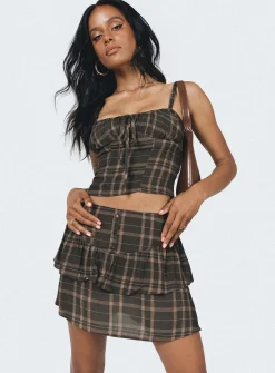 Princess Polly Woodlands Mini Skirt  Multi Flash Sale