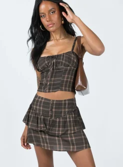 Princess Polly Woodlands Mini Skirt  Multi Flash Sale