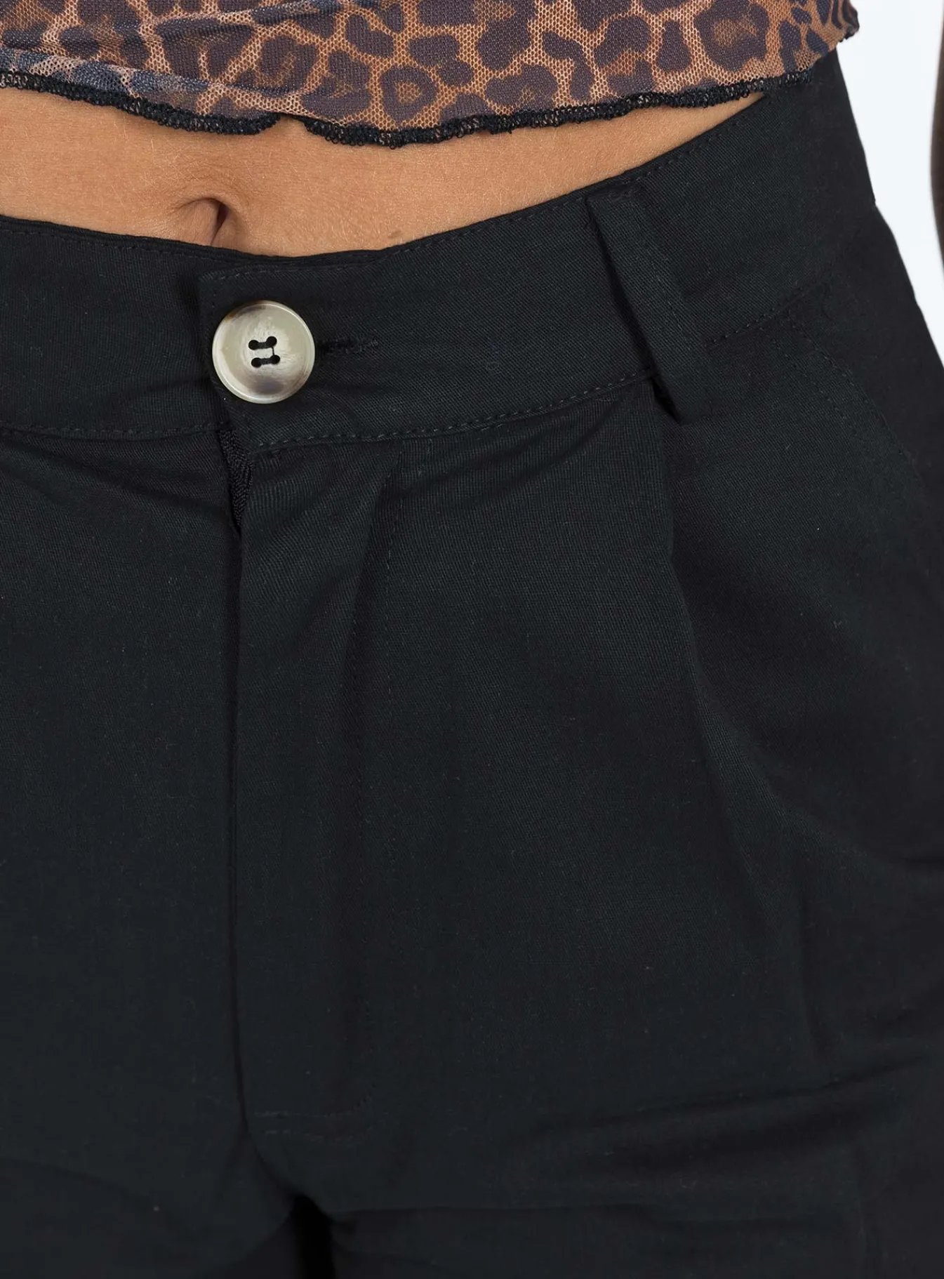 Princess Polly Worley Cargo Pants Black Shop
