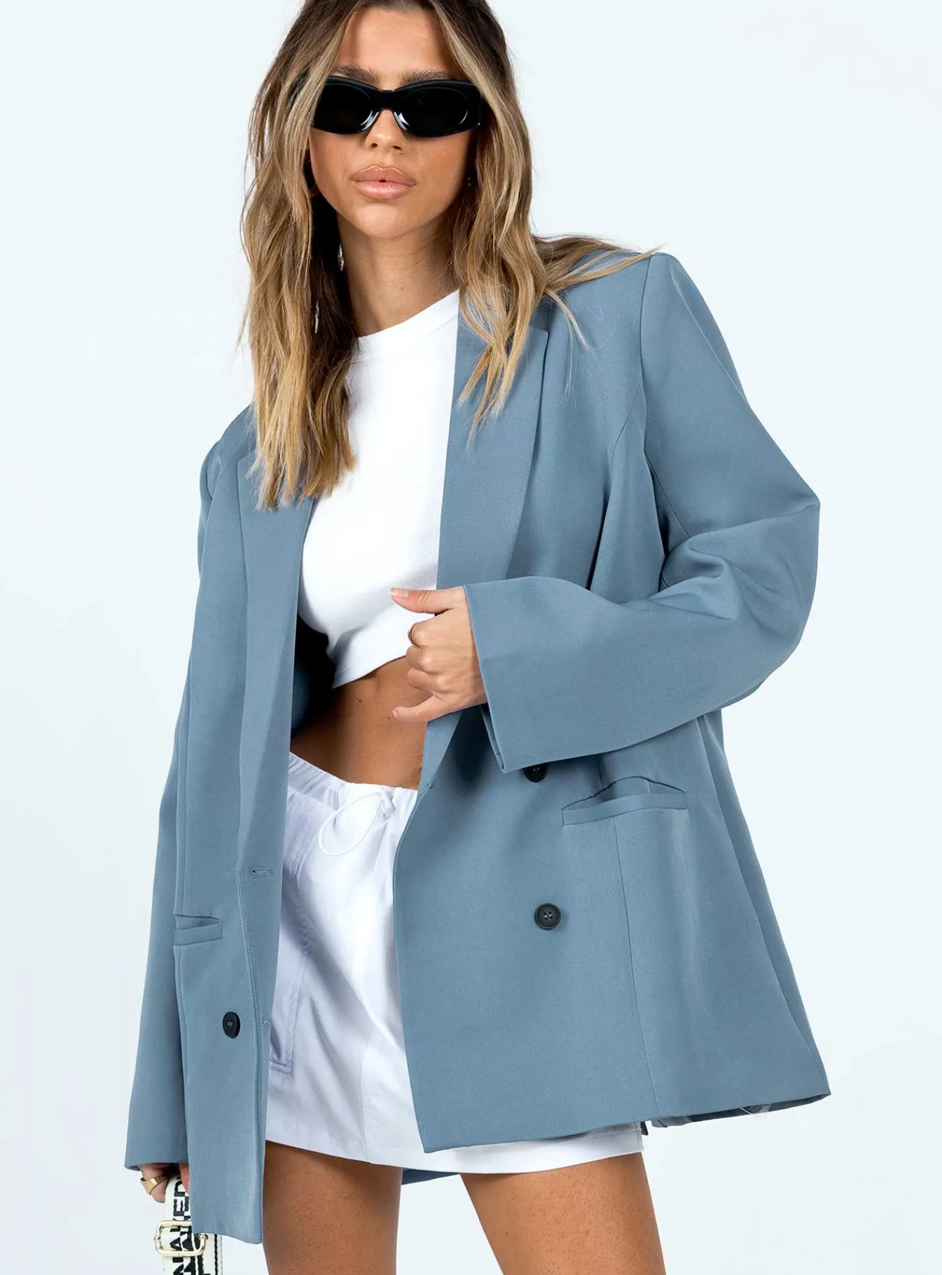 Princess Polly Wyoming Blazer Slate Discount