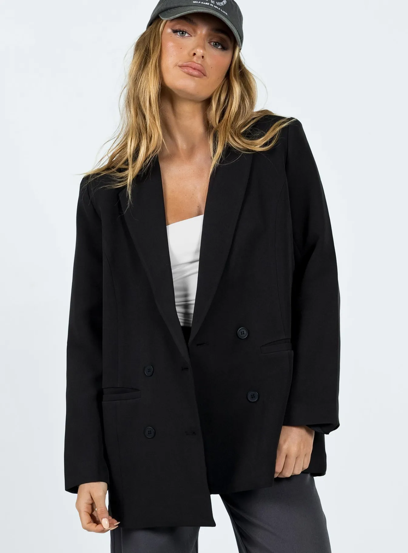 Princess Polly Wyoming Blazer Black Outlet
