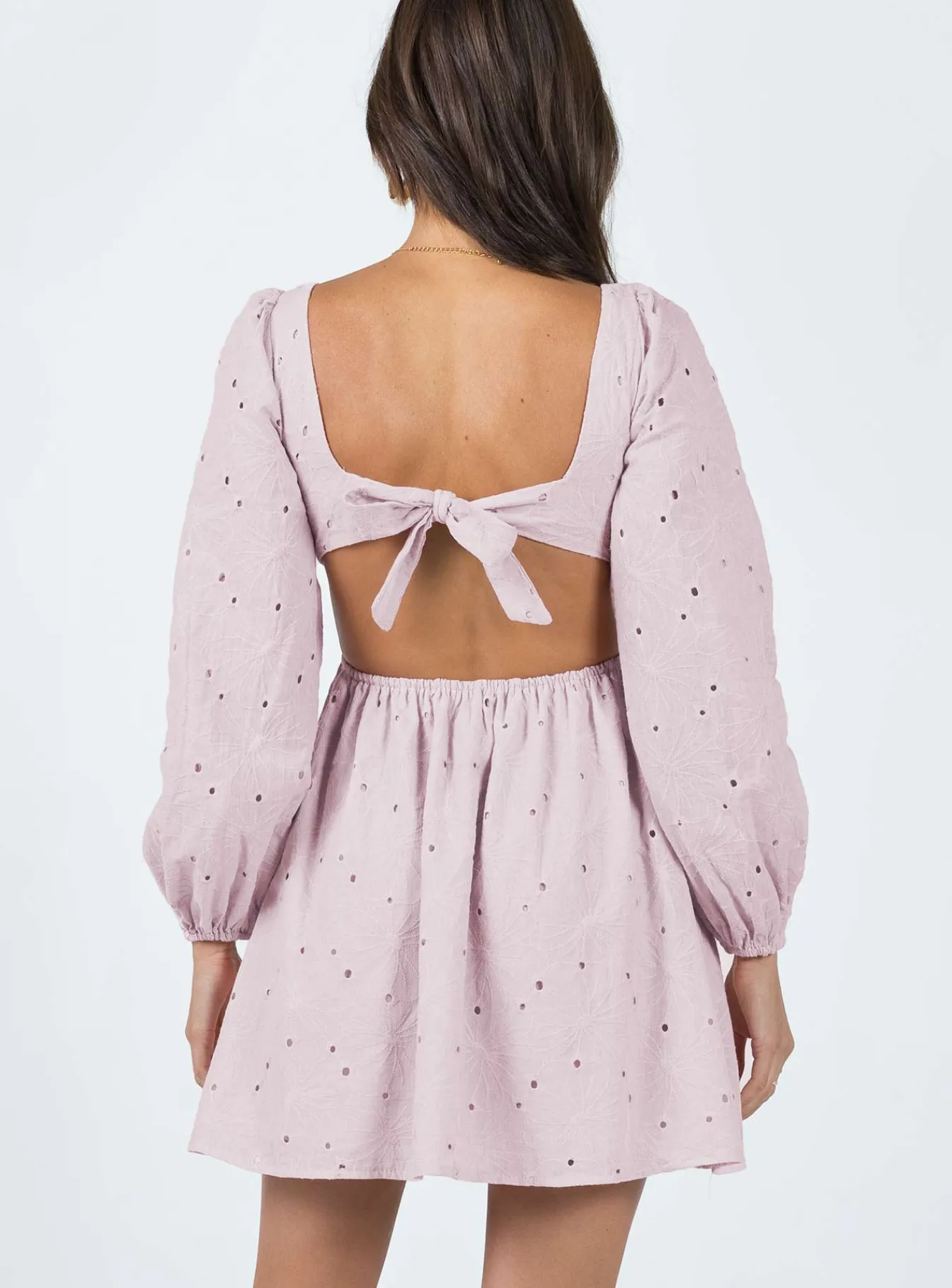 Princess Polly Xali Long Sleeve Mini Dress Pink Best