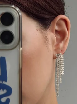Princess Polly Yara Diamante Earrings  Gold Fashion