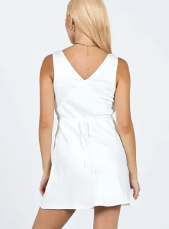 Princess Polly Yaralla Mini Dress White / Black New