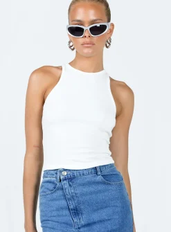 Princess Polly Yarran High Knit Cami  White Hot