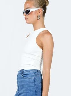 Princess Polly Yarran High Knit Cami White Hot