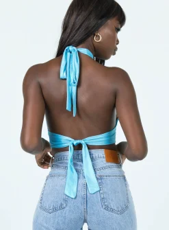 Princess Polly Yelena Top Blue Store