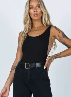 Princess Polly Yolando Bodysuit  Black Best Sale